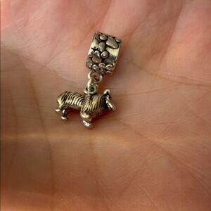 Sterling silver Collie Dog charm